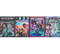MONSTER HIGH 1-5 COLLECTION / 1+2. SCAREMESTER COLLECTION + NEW GHOUL AT SCHOOL / 3. FRIGHTS CAMERA ACTION / 4. GHOULS RULE / 5. WELCOME TO ... THE ORIGIN STORY = ULTIMATE 4x DVD UK SET