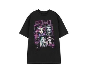 Monster High Black Alumni Reunion Tour Short Sleeved T-Shirt Womens