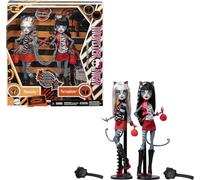 Monster High Boo-riginal Creeproduction Doll Age 6+ 2-Pack, Meowlody and Purrsephone Collectible Reproductions with Doll Stands and Diary, HYV88