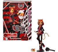 Monster High Boo-riginal Creeproduction Doll Age 6+, Toralei Collectible Reproduction with Doll Stand, Diary, and Pet Saber-Tooth Tiger Sweet Fangs, HYV91