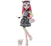 Monster High Boo-riginal Creeproduction Doll, Rochelle Goyle Collectible Reproduction with Doll Stand, Diary, and Pet Gargoyle Griffin Roux, JHK57