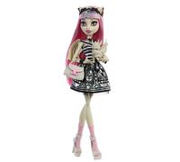 Monster High Boo-riginal Creeproduction Doll, Rochelle Goyle Collectible Reproduction with Doll Stand, Diary, and Pet Gargoyle Griffin Roux, JHK57