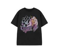 Monster High Clawdeen Wolf Black Short Sleeve Graphic Tee | Girls Casual T-Shirt | Classic Cartoon Top | Clawdeen Wolf Character Apparel | MH Merchandise Merch - 13-14 Years