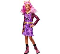 Rubies 1000676M000 Clawdeen Wolf Deluxe Child Costume Monster High Kids Fancy Dress, Girls, Multicoloured, 9-10 Years Halloween