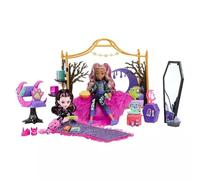 Monster High Creepover Bedroom Playset - Featuring Draculaura, Clawdeen Wolf with Over 20 fab-Boo-lous Pieces for The Ultimate Creeptastic Experience