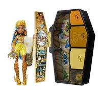 Monster High Doll Age 4+ and Fashion Set, Cleo De Nile, Skulltimate Secrets: Fearidescent Series, Dress-Up Locker with 19+ Surprises, HNF76