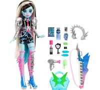Monster High Doll, Amped Up Frankie Stein Rockstar with Instrument and Performance-Themed Accessories Like Headphones