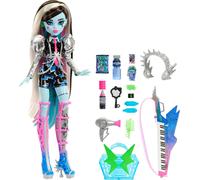 Monster High Doll, Amped Up Frankie Stein Rockstar with Instrument and Performance-Themed Accessories Like Headphones