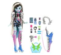 Monster High Doll, Amped Up Frankie Stein Rockstar with Instrument and Performance-Themed Accessories Like Headphones