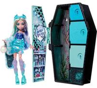 Monster High Doll and Fashion Set, Lagoona Blue, Skulltimate Secrets: Fearidescent Series, Dress-Up Locker with 19+ Surprises, HNF77