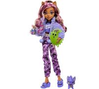 Monster High Doll and Sleepover Accessories, Clawdeen Wolf Pyjama Set