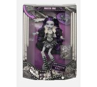 Monster High Mattel Doll, Clawdeen Wolf in Black and White, Reel Drama Collector, Horror Flick Theme, Toys and Gifts, Multicolor (HKN28)