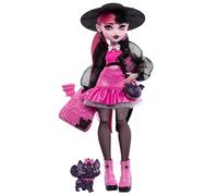 Monster High Draculaura Doll Age 4+ with Pet Bat-Cat Count Fabulous and Accessories like Backpack, Spell Book, Bento Box and More