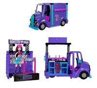 Monster High Draculaura Doll and Playset, Fangtastic Rockin’ Food Truck with Pullout Stage Transformation and 13+ Food and Music Themed Accessories, HXH83