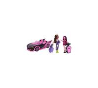Monster High Eeekend Getaway Playset with Draculaura & Clawdeen Wolf Dolls, Vehicle & 20+ Accessories