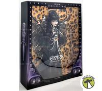 Monster High Doll, Elvira, Mistress of the Dark Collectible in Black Faux Leather Dress with Silvery Batwing Cape and Premium Accessories, HYV99