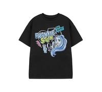 Monster High Frankie Stein Black T-Shirt | Oh Zaps! Graphic Tee for Girls | Short Sleeve Cartoon Top | Classic Frankie Apparel | MH Character Merch - 11-12 Years