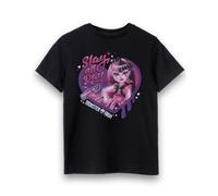 Monster High Girl's Kids Short Sleeved T-Shirt (Girls Black) in Black | Size: 11-12 Years Monster High Black 11-12 Years