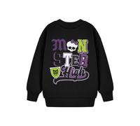 Monster High Girl's Kids Sweatshirt (Girls Black) in Black | Size: 3-4 Years Monster High Black 3-4 Years
