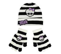 Monster High Girls Skullette Beanie & Gloves Set