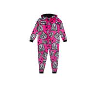 Monster High Girl's Zip Up Fleece Onesie in Pink | Size: 10-11 Years Monster High Pink 10-11 Years