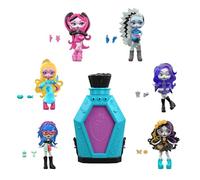 Monster High Little Frights Mini Dolls and Accessories, Surprise 3-inch Figures in Display Coffin with Water Reveal & Charms (Characters May Vary), JMG81
