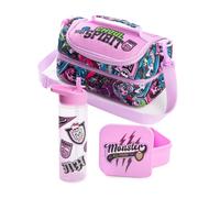 Monster High Lunch Bag Bottle and Snack Pot (Girls Purple)