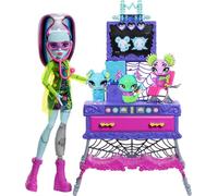 Monster High Make-A-Monster Pet Playset, Frankie Stein Doll and 30+ Accessories for Countless Pet Combos, Mad Science Lab Furniture, JBF18