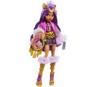 Monster High Monster Fest Doll Age 4+, Clawdeen Wolf with Glam Outfit & Festival Themed Accessories like Snacks, Band Poster, Statement Bag & More, HXH80