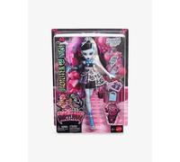 Monster High Scary Sweet Birthday Doll, Frankie Stein in Black Party Dress with Themed Accessories like Invite, Balloon, Gift, Lipstick and More