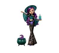 Monster High Doll, Moonspell Magic Willow Thorne The Nature Witch with Hearing Aid, Cauldron Surprise & Accessories like Herb Jar, JMB92
