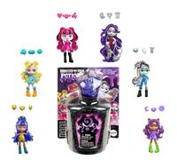 Monster High Potions Mini Dolls and Accessories, Surprise 3-inch Character Figures in Display Bottle with Water Reveal & Charms (Characters May Vary), HYB10