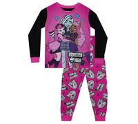 Monster High Pyjamas | Draculaura Long Sleeve Girls Pjs | Pyjamas for Kids | Pink | 12-13 Years
