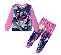 Monster High Pyjamas Girls Nightwear Pjs Girls Tshirt Pants Set For Kids Long Sleeve Nightwear For 5-12 Years