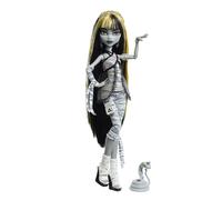 Monster High Reel Drama Doll, Cleo De Nile Black and White Reproduction Collectible with Doll-Size and Life-Size Posters, Horror Flick Theme, and Pet, JDR65