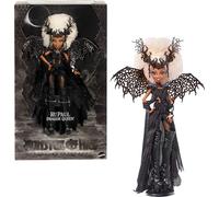 Monster High RuPaul Doll, Dragon Queen Collectible with Glimmering Black Gown, Knee-High Boots, Wings and Premium Packaging