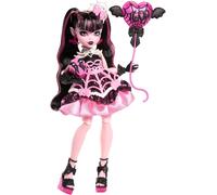 Monster High Scary Sweet Birthday Doll, Draculaura in Pink Party Dress with The
