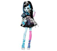 Monster High Scary Sweet Birthday Doll Frankie Stein in Black Party Dress with Themed Accessories Like Invite Balloon Toy Lipstick and More