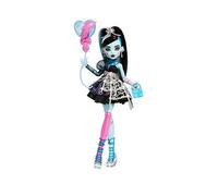 Monster High Scary Sweet Birthday Doll, Frankie Stein in Black Party Dress with Themed Accessories like Invite, Balloon, Gift, Lipstick and More