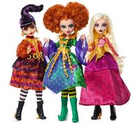 Monster High Skullector Hocus Pocus Dolls - Winifred, Mary, Sarah, and Binx Collectible Set with Articulated Figures, Witchy Dresses, Accessories, and Display-Ready Packaging