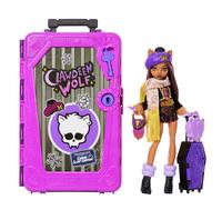 Monster High Skulltimate Secrets Clawdeen Wolf Doll and Accessories Set, Destination: Cabin Slay-cation with Suitcase and 19+ Surprises like Clothes, JMG65