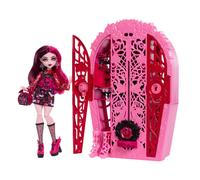 Monster High Skulltimate Secrets Doll & Accessories Set, Garden Mysteries Draculaura with Reveal Closet & 19+ Tea Party Surprises like Clothes, HYT72