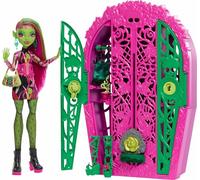 Monster High Skulltimate Secrets Doll Age 4+ and Accessories Set, Garden Mysteries Venus McFlytrap with Reveal Closet & 19+ Tea Party Surprises like Clothes, HYT75