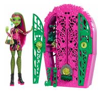 Monster High Skulltimate Secrets Doll and Accessories Set, Garden Mysteries Venus McFlytrap with Reveal Closet & 19+ Tea Party Surprises like Clothes
