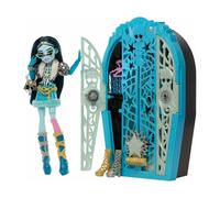 Monster High Skulltimate Secrets Doll and Accessories Set, Hauntlywood Mysteries Frankie Stein with Reveal Closet & 19+ Glam Surprises like Doll Clothes, JBG81