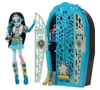 Monster High Skulltimate Secrets Doll and Accessories Set, Hauntlywood Mysteries Frankie Stein with Reveal Closet & 19+ Glam Surprises like Doll Clothes, JBG81
