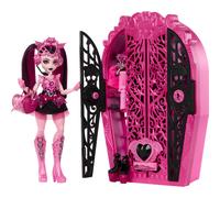 Monster High Skulltimate Secrets Doll and Accessories Set, Monster Mysteries Draculaura with Dress-Up Closet and 19+ Surprises including Doll Clothes,