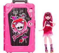 Monster High Skulltimate Secrets Draculaura Doll and Accessories Set, Destination: Gore-geous Oasis with Suitcase and 19+ Surprises like Clothes, JDR
