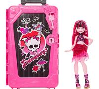 Monster High Skulltimate Secrets Draculaura Doll | Destination: Gore-geous Oasis Vampire Doll and Accessories Set with Suitcase and 19+ Surprises like Clothes, JDR50