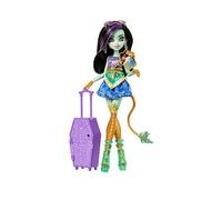 Monster High Skulltimate Secrets Jinafire Long Doll and Accessories Set, Destination: Gore-geous Oasis with Suitcase and 19+ Surprises like Clothes, JDR52